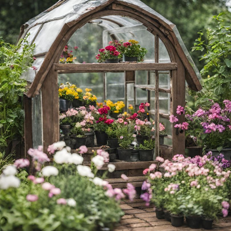 Small greenhouse flowers