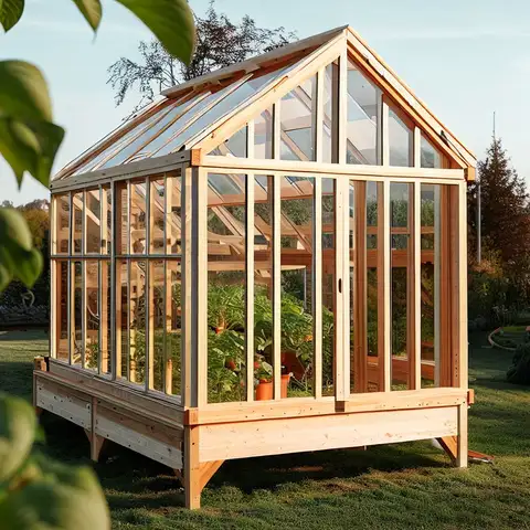 wooden cold frame greenhouse