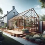 Greenhouse attached to house