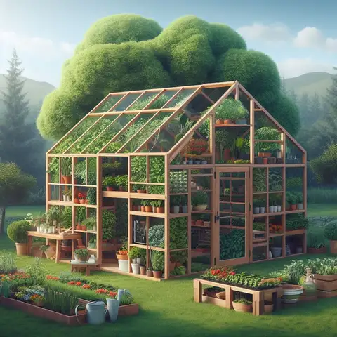 How to Build a Combined Greenhouse Shed