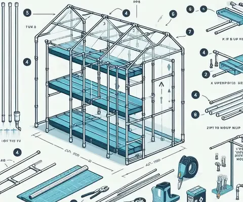 How to Make Cheap Greenhouse Shelves