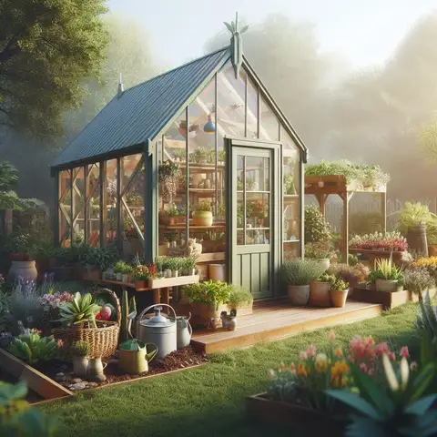 Maximize Your Garden Space with a Combined Greenhouse Shed