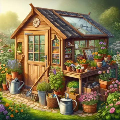 Shed Greenhouse Combo Plans