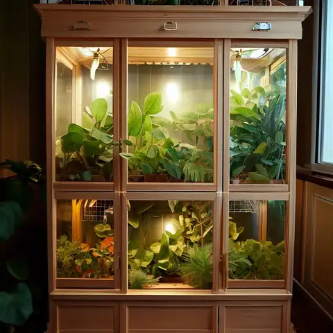 diy indoor greenhouse cabinet