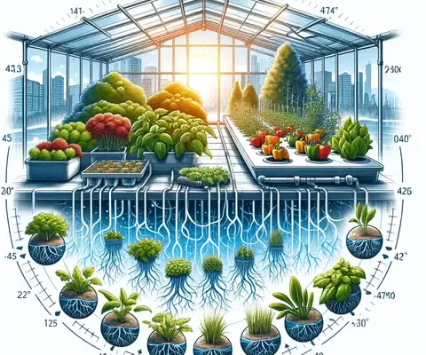A hydroponic greenhouse plants growing year round, regardless of the outside weather