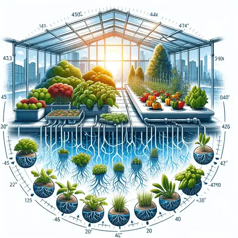 A hydroponic greenhouse plants growing year round, regardless of the outside weather