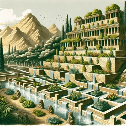 How much does a hydroponic system cost - The ancient Hanging Gardens of Babylon with an early form of hydroponic gardening