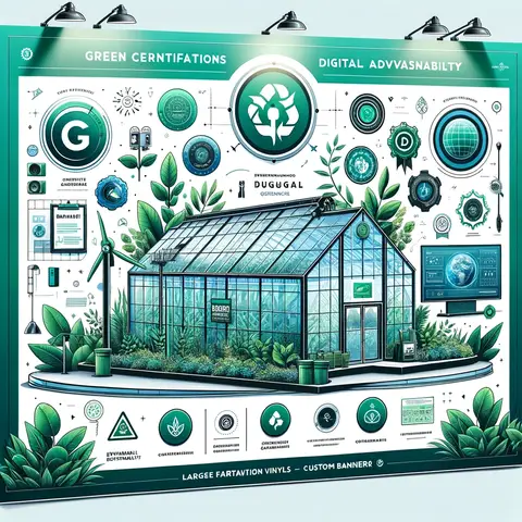 The Duggal Greenhouse's commitment to environmental sustainability, highlighting its green certifications and technologic
