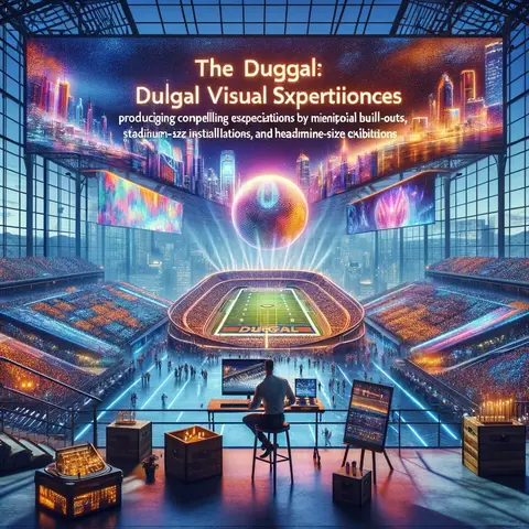 The role of Duggal Visual Solutions at the Duggal Greenhouse, highlighting their specialization in producing compelling visual