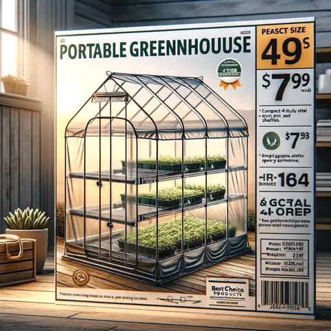 1. Best Choice Products 4 Tier Mini Greenhouse Best Portable Greenhouses for Your Garden